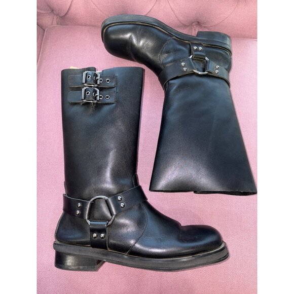 Raye Dakota Moto Boots in Black 10 with box Womens Leather - Picture 6 of 12